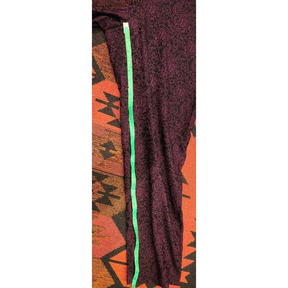 Counterparts Women's Size 16 Average Purple Floral Jacquard Stretch Pants - Picture 6 of 9